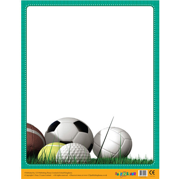 Chart E632 - Sports Wipe Off Posters - مخطط E632 - ملصقات Wipe Off الرياضية