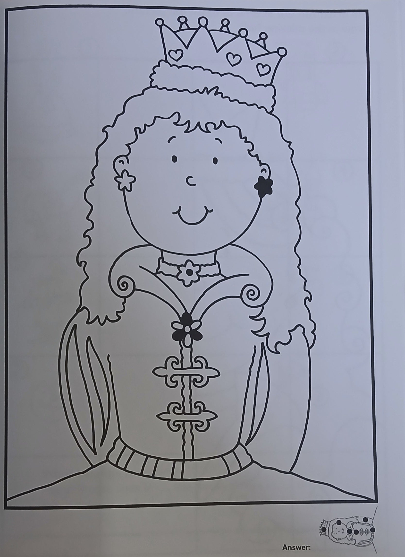 Colouring Book - Princesses - 96 Pages of Colouring Fun - كتاب تلوين - أميرات - 96 صفحة من متعة التلوين