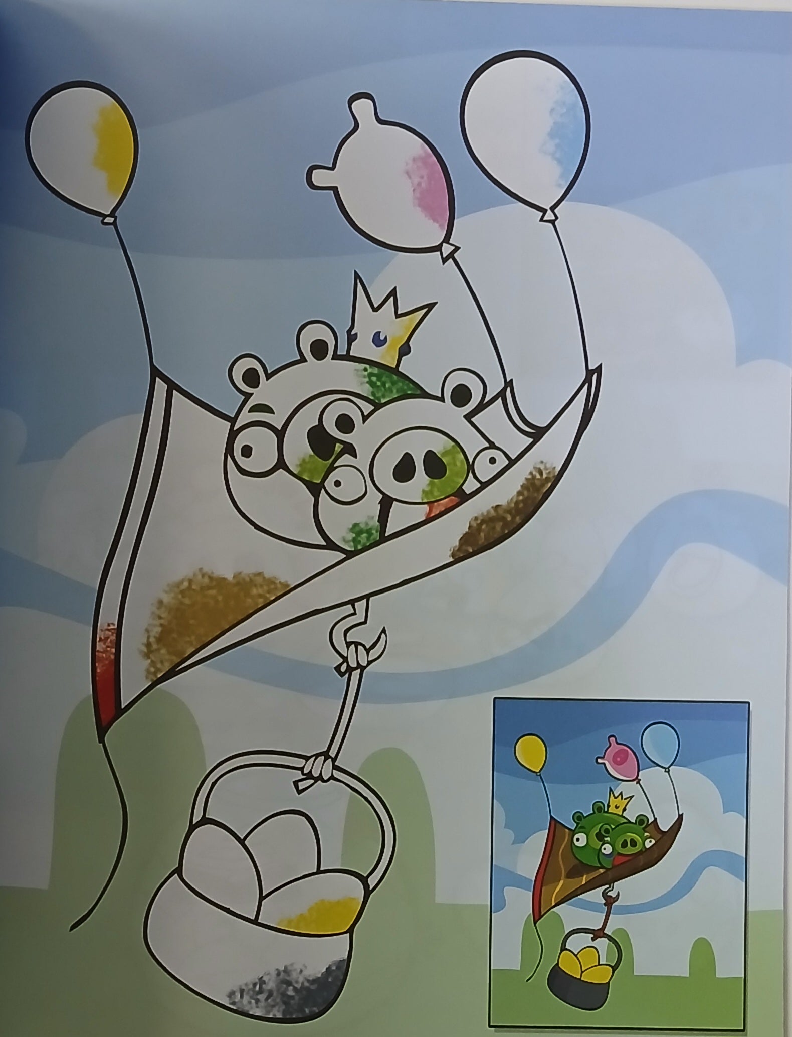 Angry Birds - Coloring Book - الطيور الغاضبة - كتاب تلوين