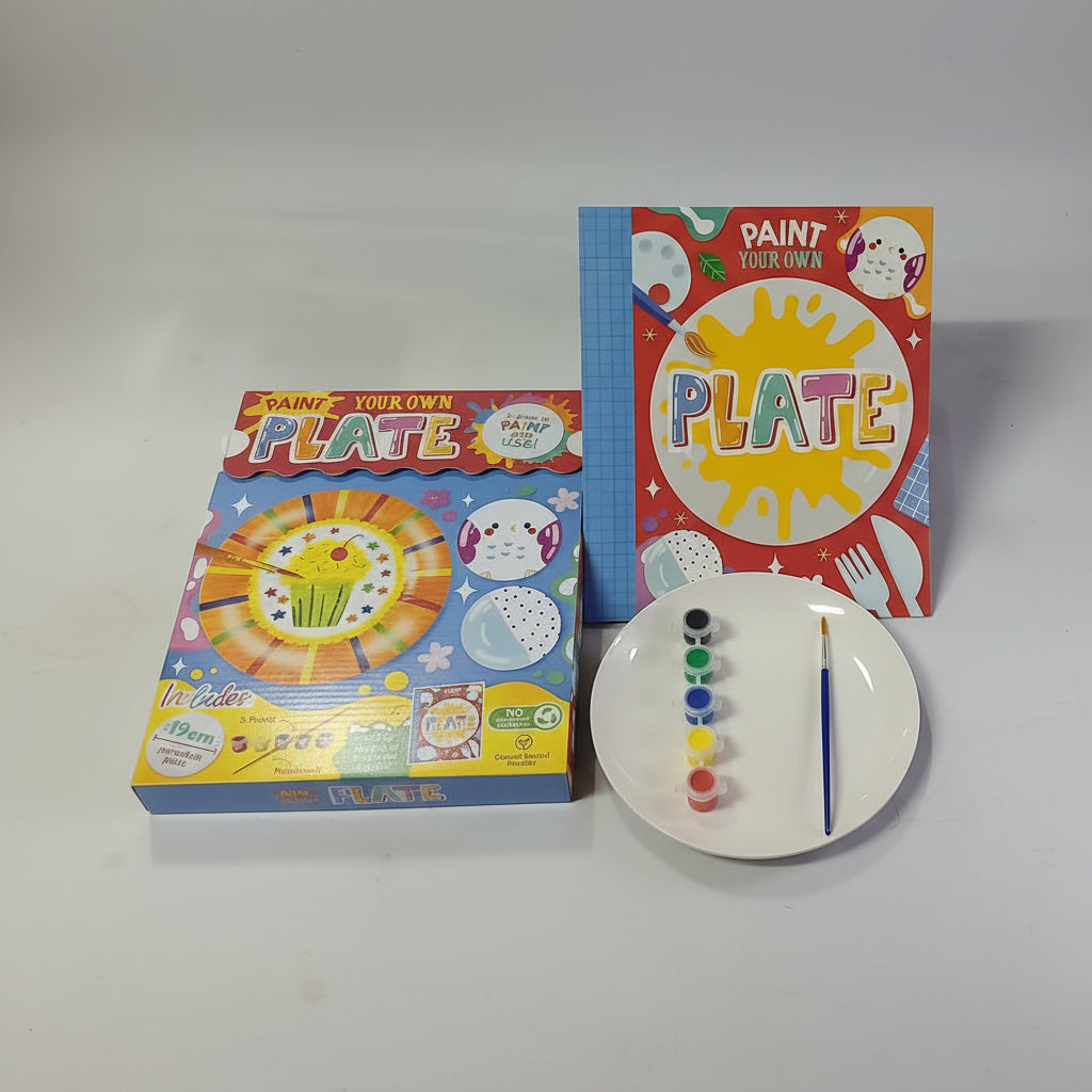 Paint Your Own Plate: Craft Creation For Children - اطْلِ طَبَقَكَ الخَاص: إبداعات فنية للأطفال