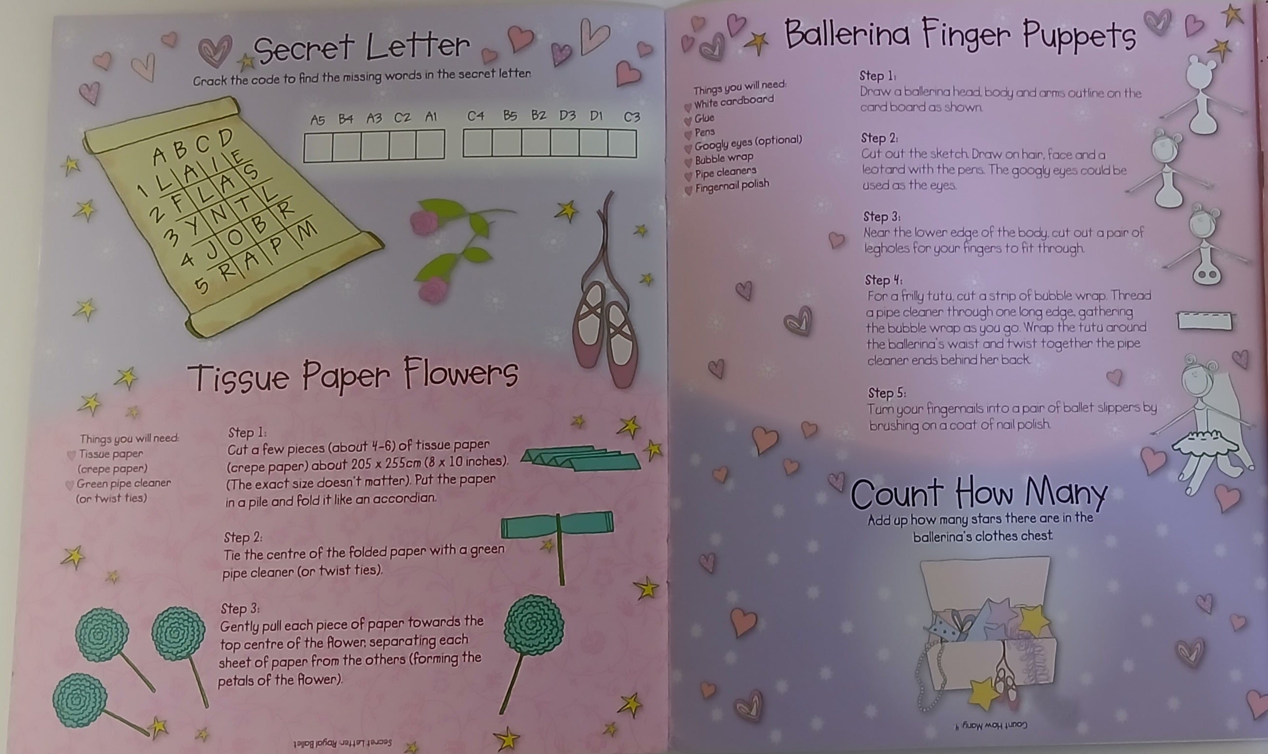 Ballerinas - Sticker And Activity Book - قراءة صورة - ملصق ولون - حكايات خرافية