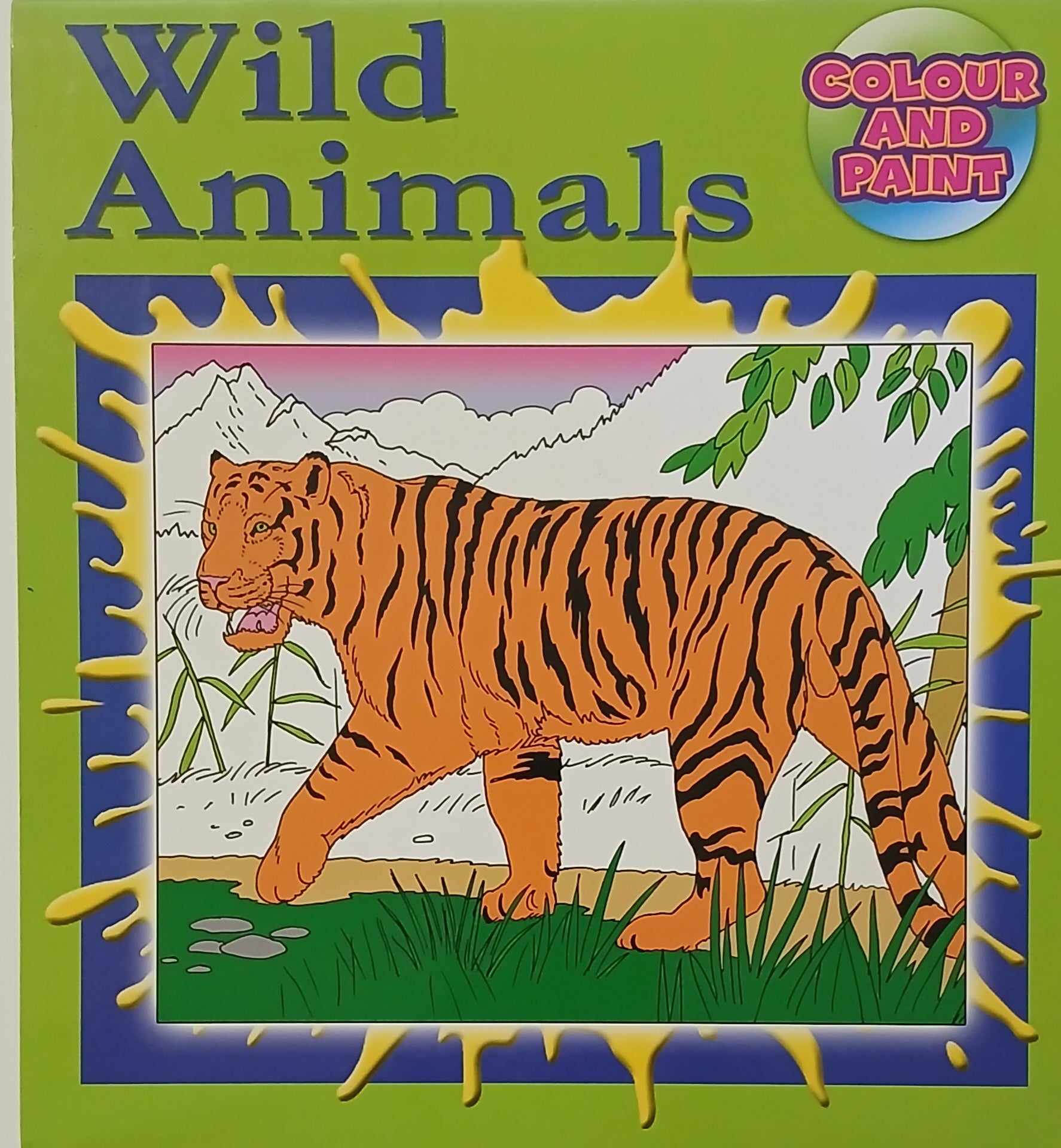Wild Animals - Colour And Paint - ملصقات مدرسية - ملصقات وجوه مبتسمة