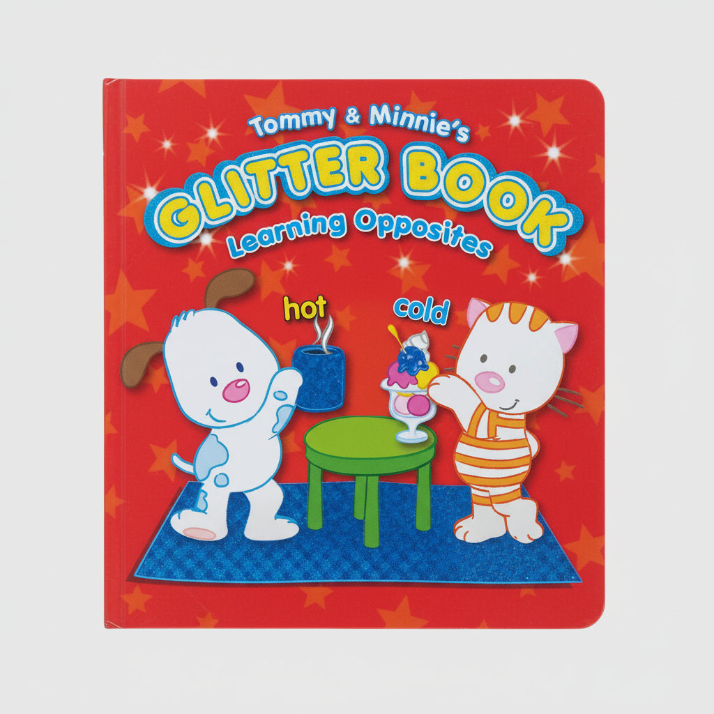 Tommy and Minnie's -  Glitter Book - Learning Opposites - تومي وميني - كتاب اللمعان - تعلم الأضداد