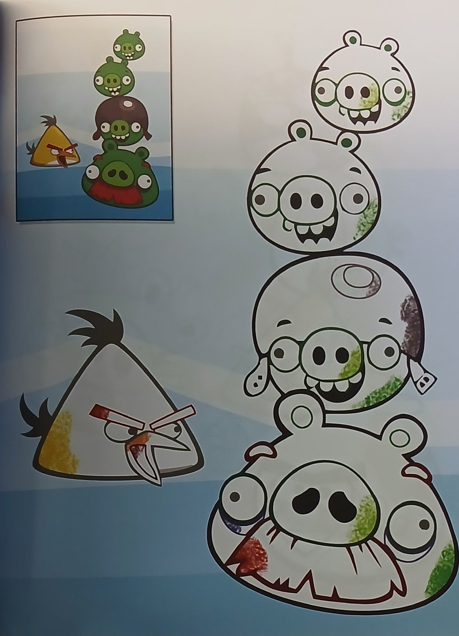 Angry Birds - Coloring Book - الطيور الغاضبة - كتاب تلوين