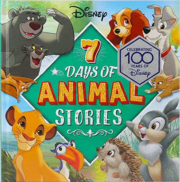 Disney 100th Years: 7 Days of Animal Stories - Collection of Illustrated Tales (New Collection) - أميرات ديزني - مجموعة القصص المصورة