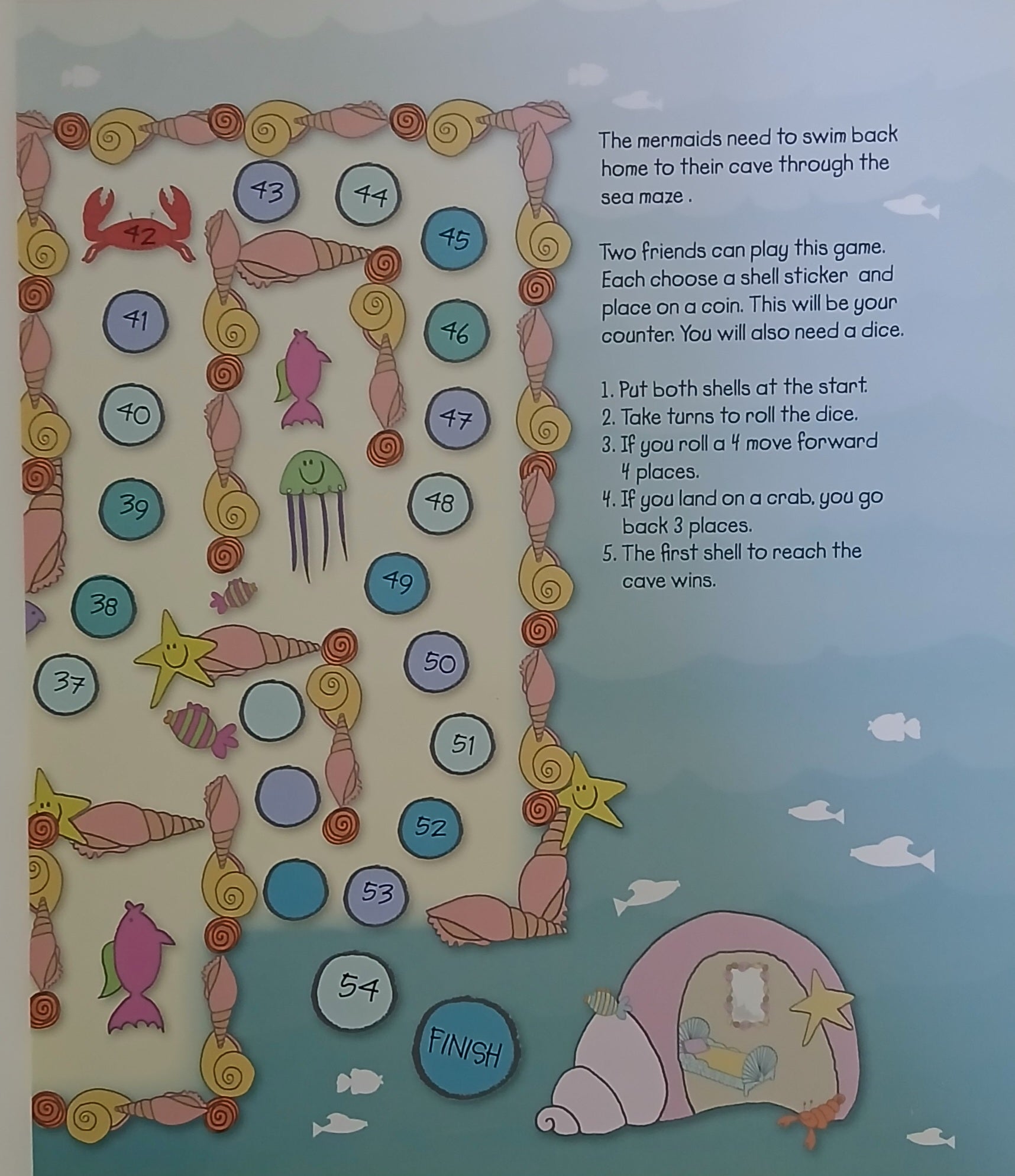 Mermaids - Sticker And Activity Book - قراءة صورة - ملصق ولون - حكايات خرافية