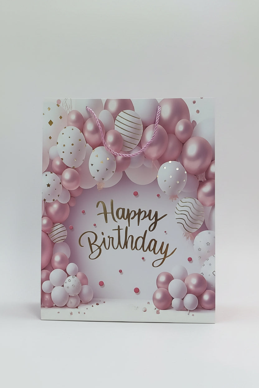 Gift Bag - Happy Birthday  Balloons - Large Size