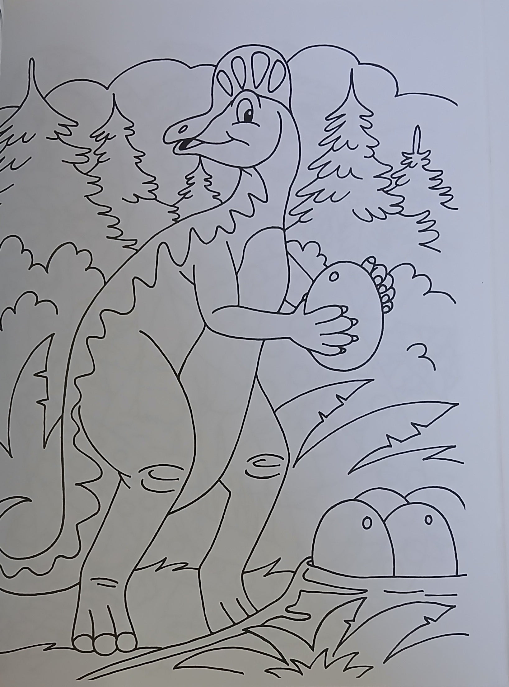 Colouring Book - Dinosaurs - 96 Pages of Colouring Fun - كتاب تلوين - ديناصورات - 96 صفحة من متعة التلوين