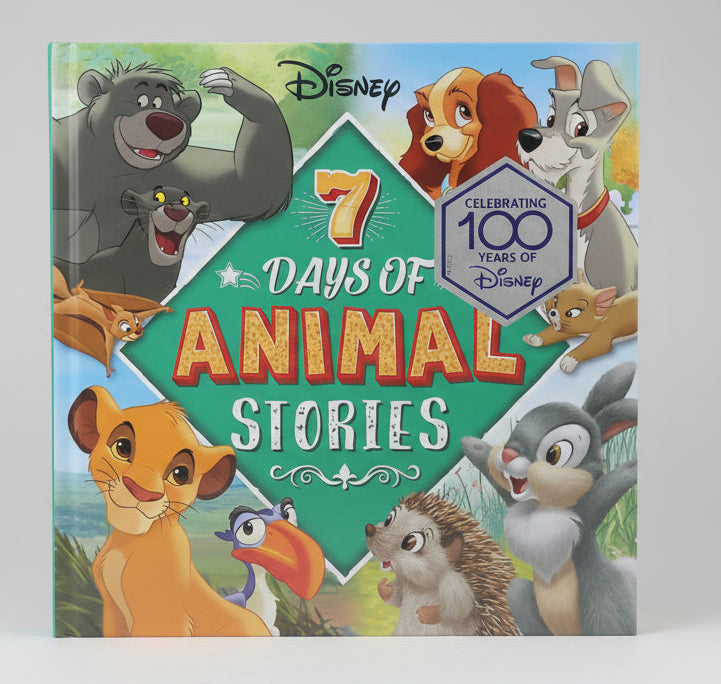 Disney 100th Years: 7 Days of Animal Stories - Collection of Illustrated Tales (New Collection) - أميرات ديزني - مجموعة القصص المصورة