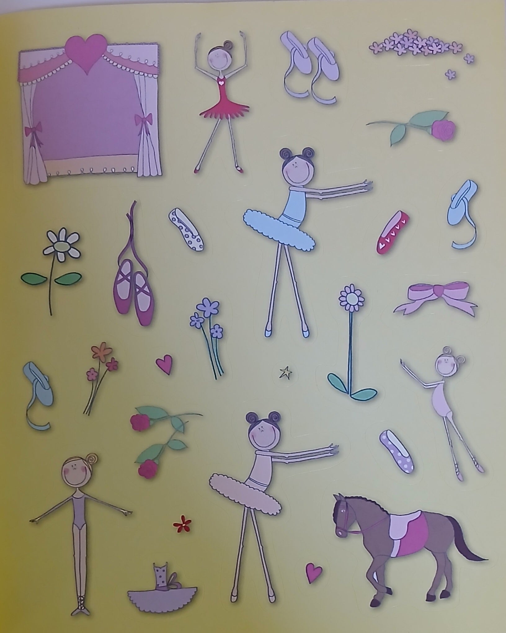Ballerinas - Sticker And Activity Book - قراءة صورة - ملصق ولون - حكايات خرافية