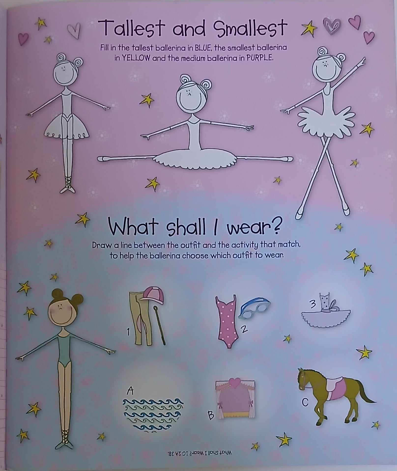 Ballerinas - Sticker And Activity Book - قراءة صورة - ملصق ولون - حكايات خرافية