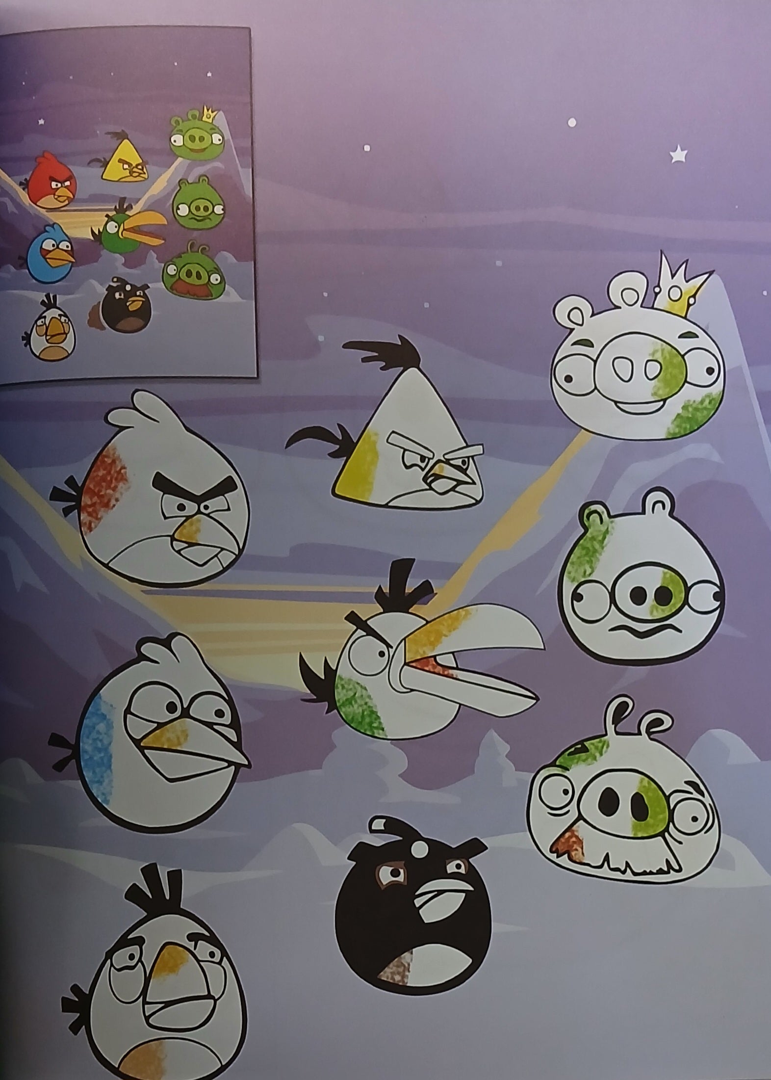 Angry Birds - Coloring Book - الطيور الغاضبة - كتاب تلوين