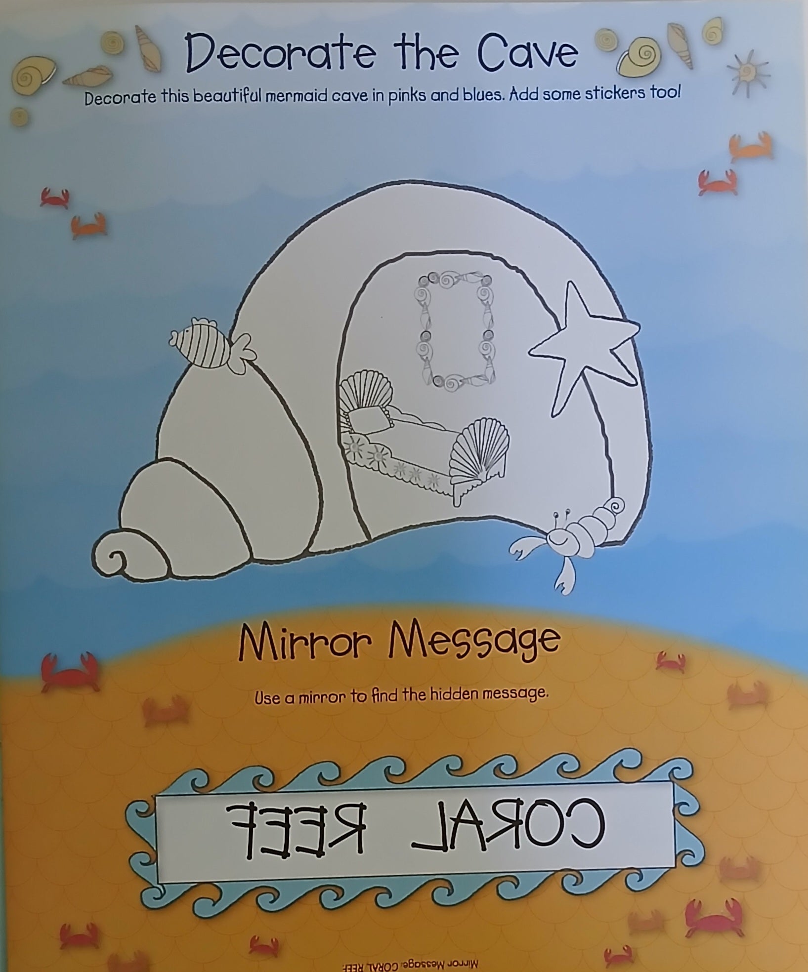 Mermaids - Sticker And Activity Book - قراءة صورة - ملصق ولون - حكايات خرافية