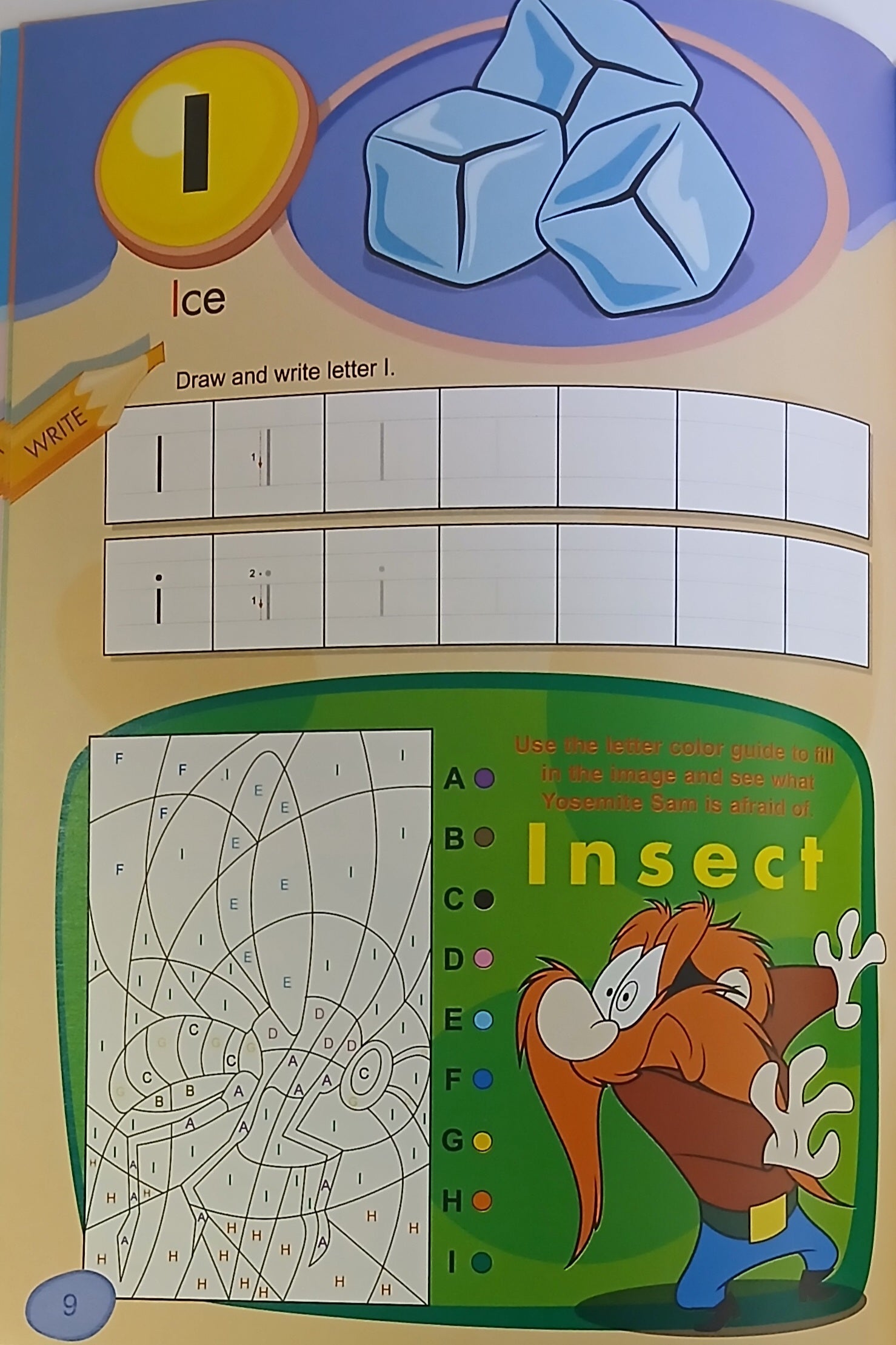 Looney Tunes - Learn, Color and Enjoy The Alphabet - From A to Z - لوني تونز - تعلم وتلوين واستمتع بالأشكال