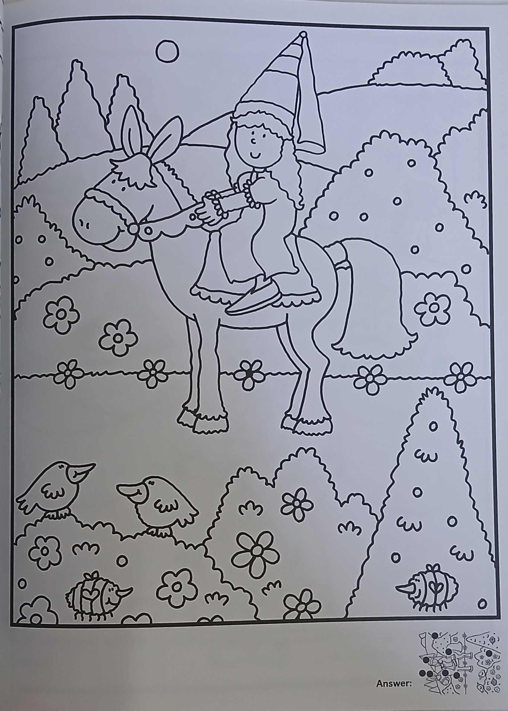 Colouring Book - Princesses - 96 Pages of Colouring Fun - كتاب تلوين - أميرات - 96 صفحة من متعة التلوين