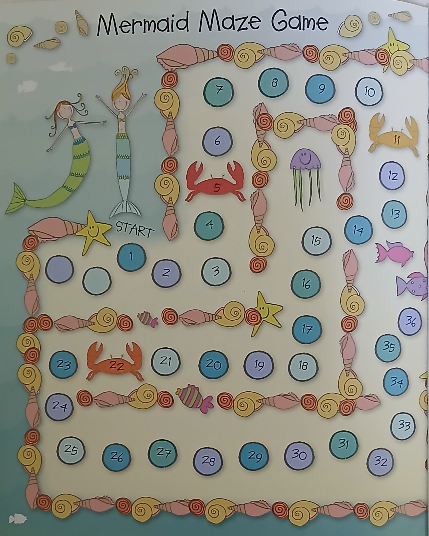 Mermaids - Sticker And Activity Book - قراءة صورة - ملصق ولون - حكايات خرافية