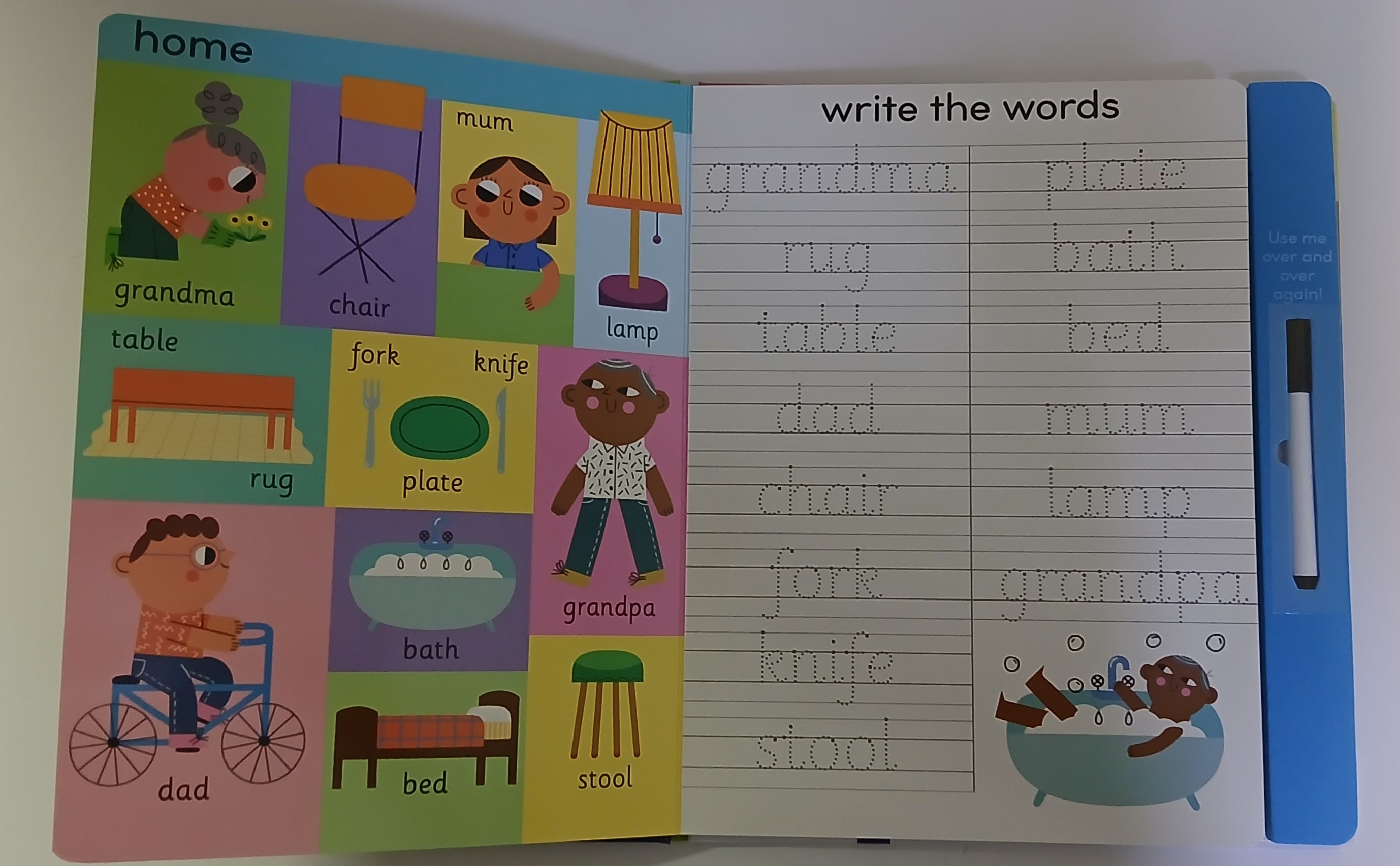 Write, Wipe, Repeat - 100 Words - Wipe Clean