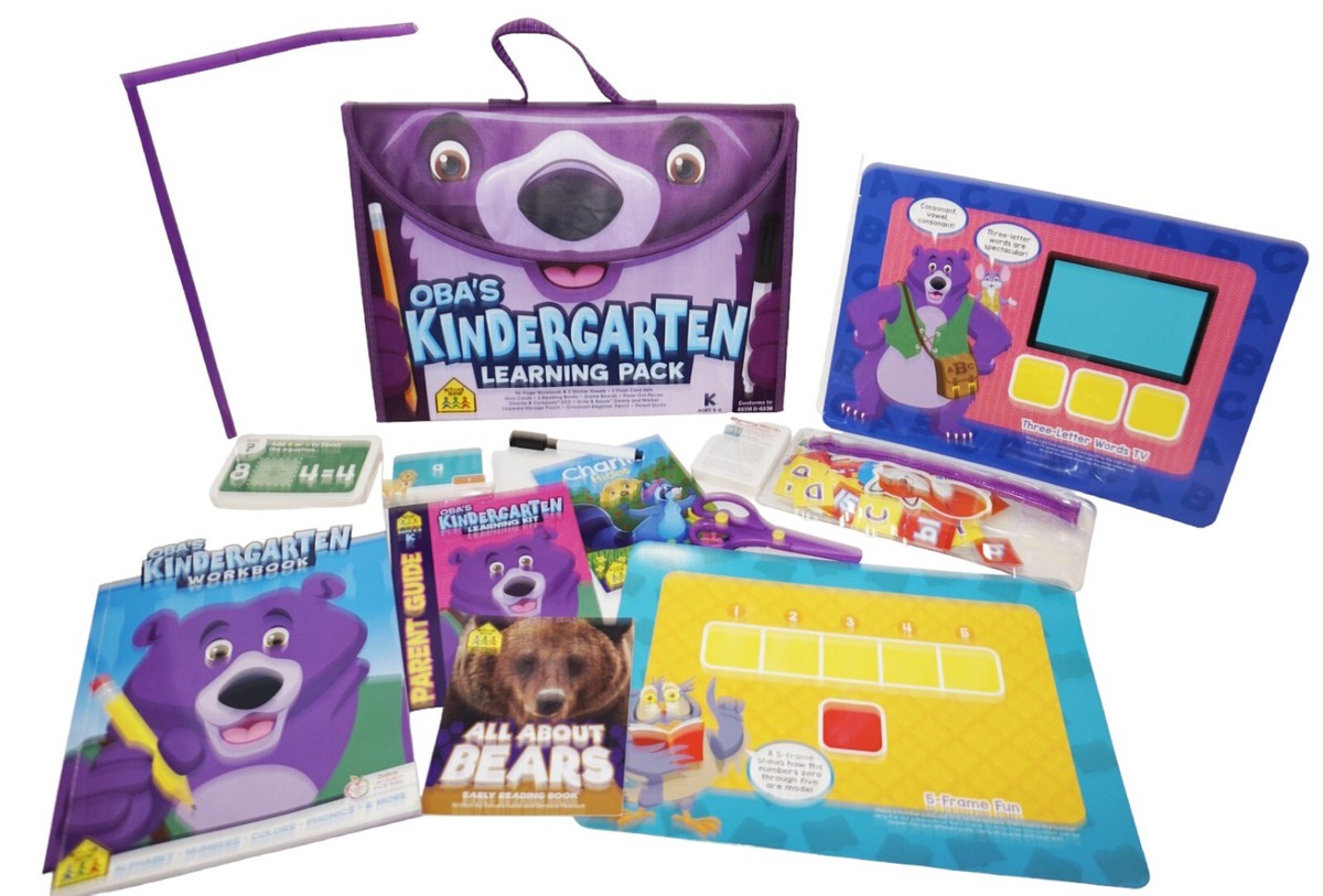 School Zone: Oba's Kindergarten Learning Pack - Age 5-6