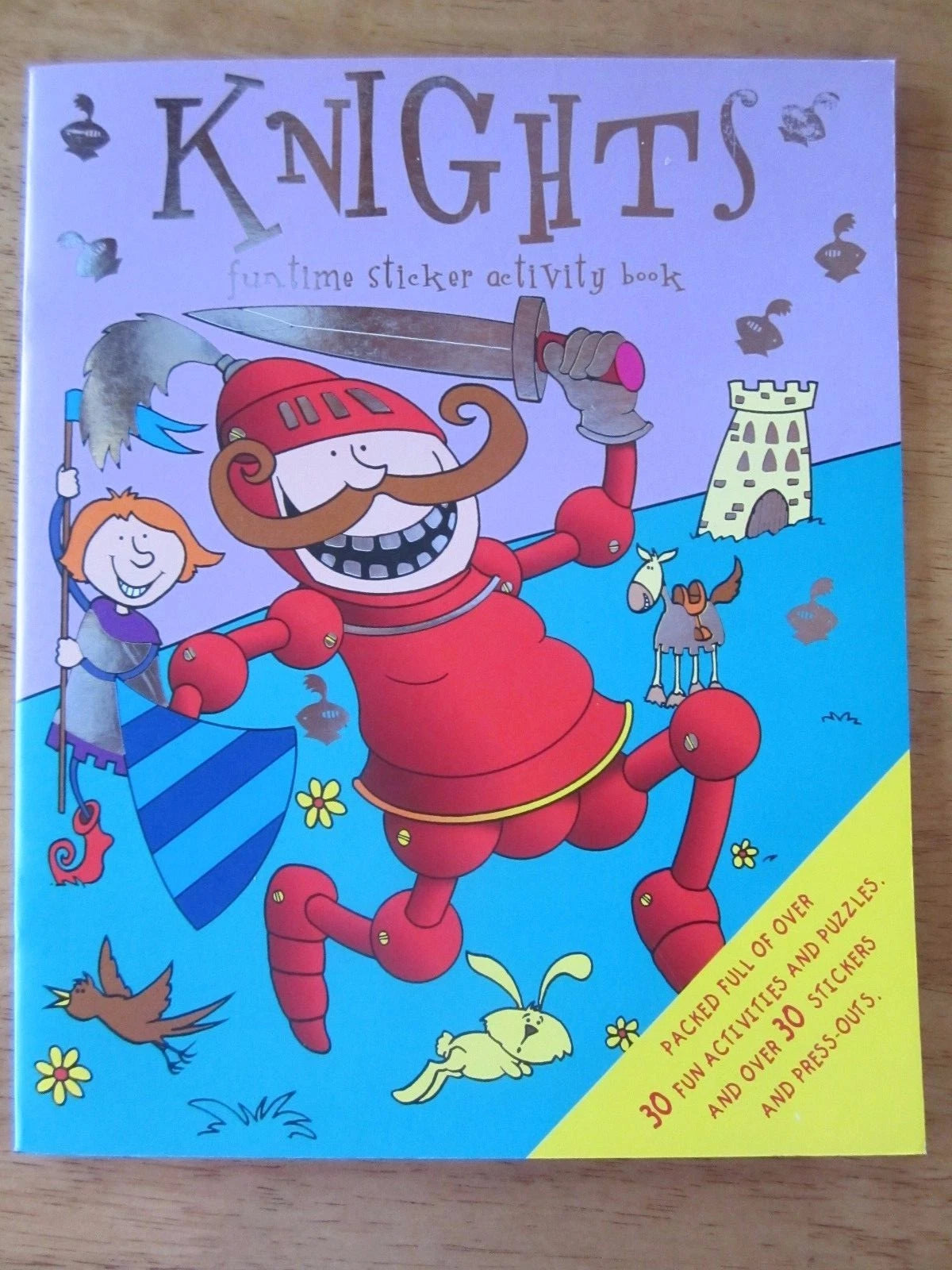 Knights Funtime Sticker Activity Book - كتاب أنشطة ملصقات فرسان المرح