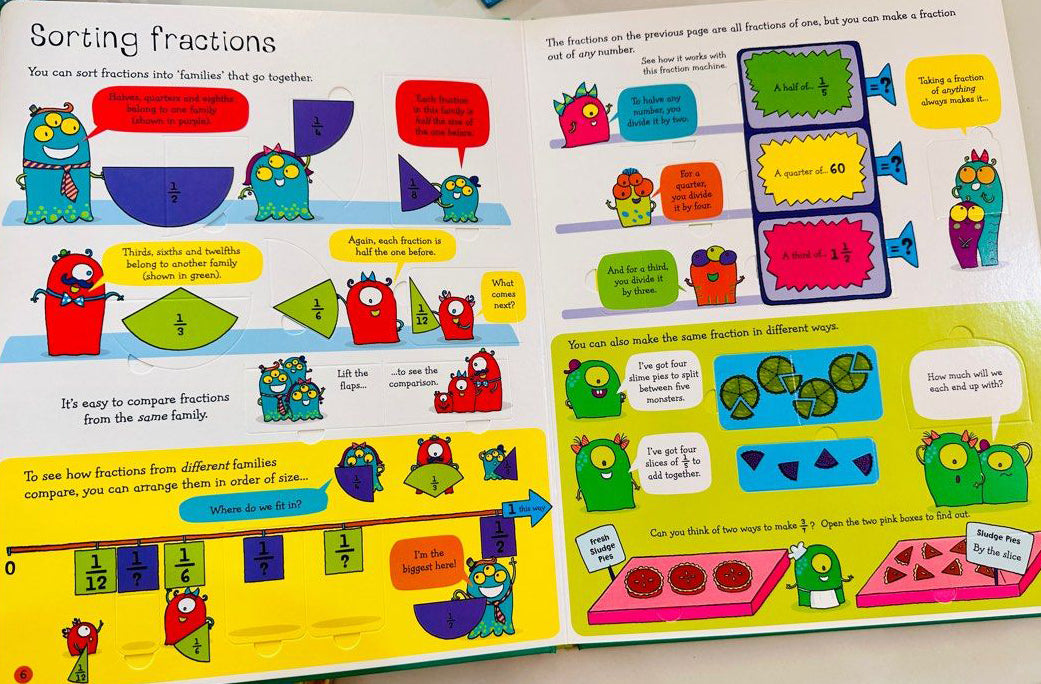 Usborne - Lift-the-Flap - Fractions and Decimals