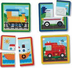 Melissa & Doug - Soft Shapes Take-Along Puzzles - Things That Go - Spectrawide Bookstore