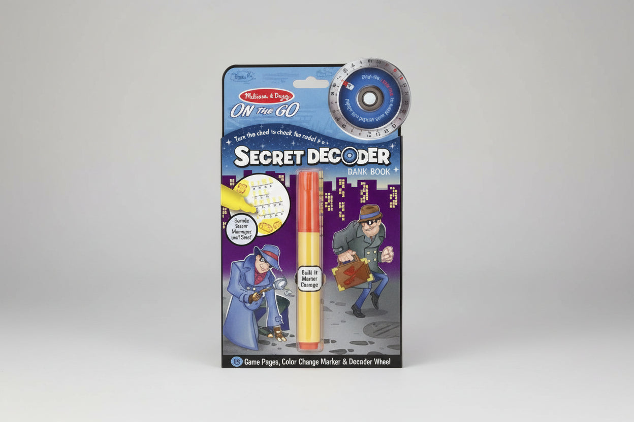 Melissa & Doug On the Go - Turn the Wheel to Crack the Code! - Secret Decoder Game Book - Spectrawide Bookstore