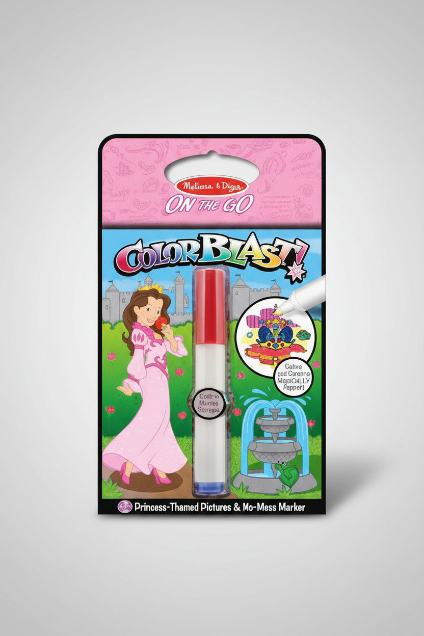 Melissa & Doug On the Go -Princesses No-Mess Coloring Pad - Color Blast - Spectrawide Bookstore