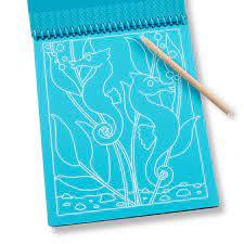Melissa & Doug On the Go - Sea Life Color-Reveal Pad - Scratch Art - Spectrawide Bookstore