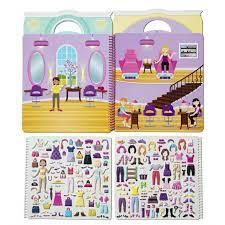 Melissa & Doug - 196 Reusable Puffy Sticker Plus Fold-and-Go Play Scenes! - Day of Glamour - Spectrawide Bookstore