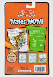 Melissa & Doug On the Go - Safari Water-Revealed Pad - Water Wow! Color with Water, Let it Dry and Color it Again! - Spectrawide Bookstore