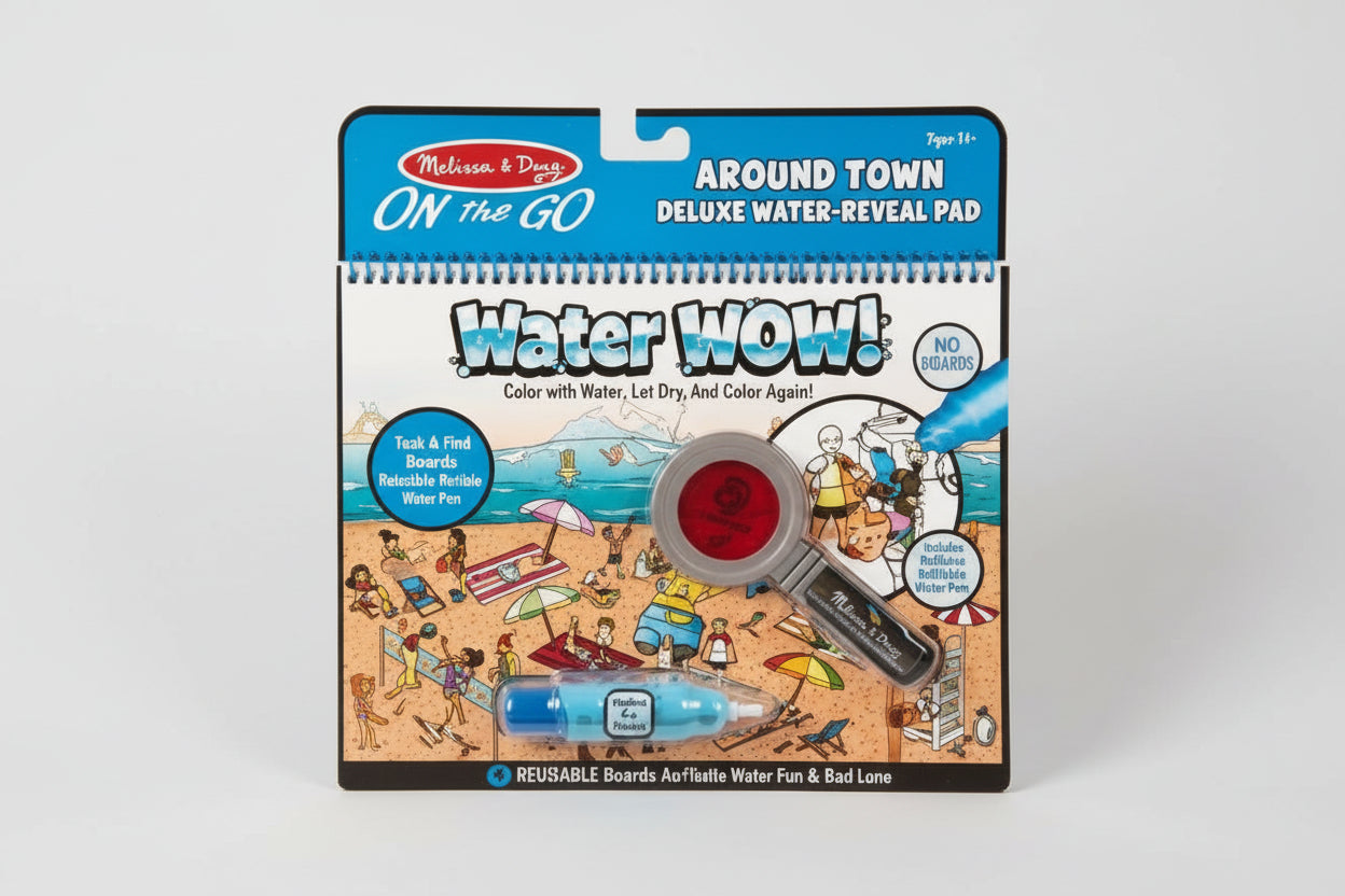 Melissa & Doug On the Go - Around Town Deluxe Water-Reveal Pad Water Wow! Color with Water, |Lte - Spectrawide Bookstore
