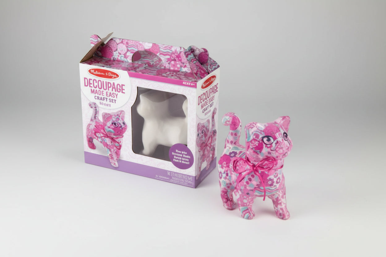 Melissa & Doug - Decoupage Made Easy Craft Set - Kitten - Spectrawide Bookstore