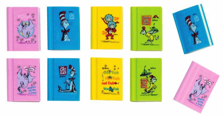 Dr. Seuss Mini Book Erasers (Each 0.250 fils) - Spectrawide Bookstore