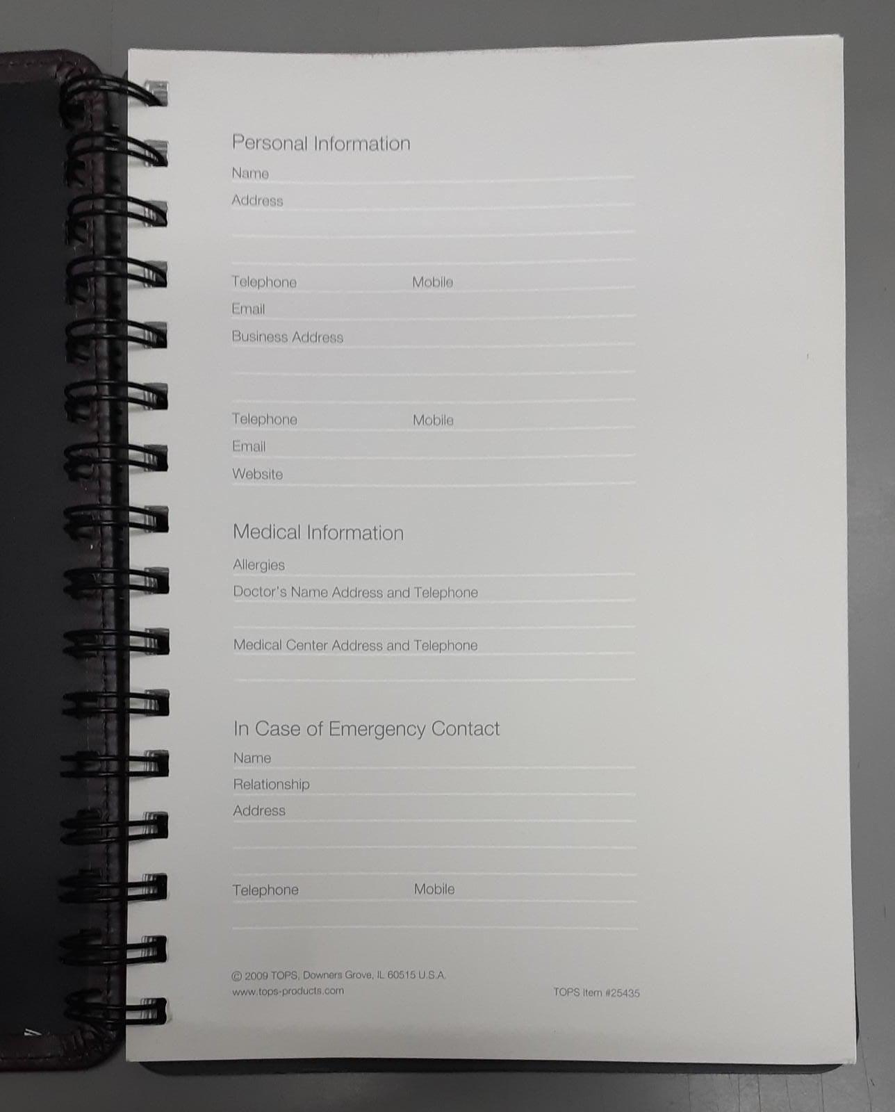 Tops - Executive Notebook - Spectrawide Bookstore