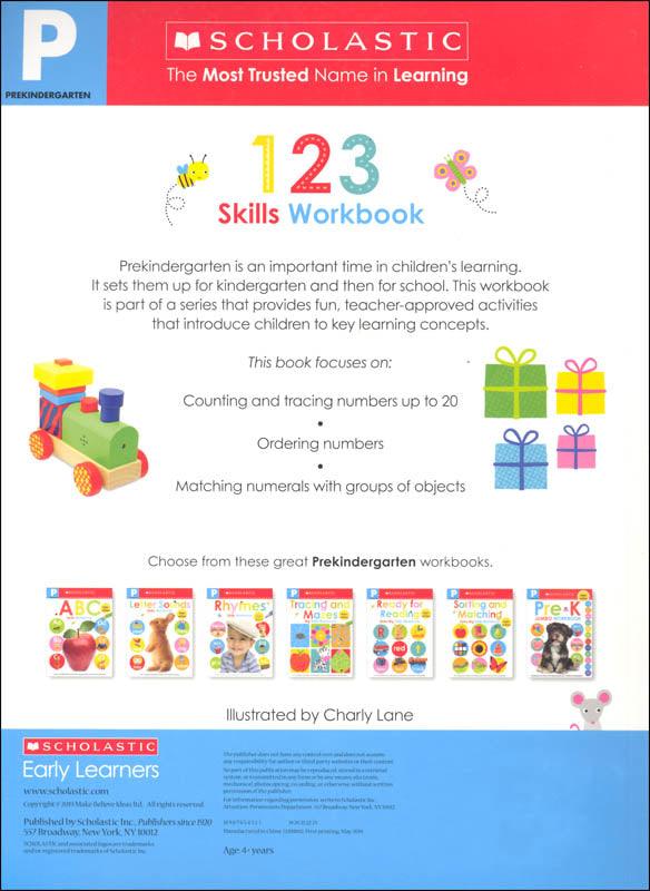 Skills Workbook - 123 Pre-K Workbook - Scholastic Early Learners - Spectrawide Bookstore