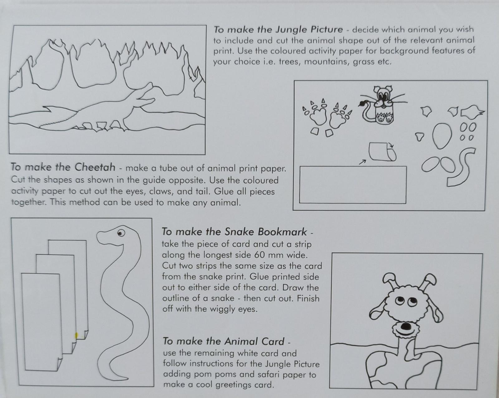 Safari Prints Kit - Make Your Own Jungle Gifts for Friends and Family - Spectrawide Bookstore