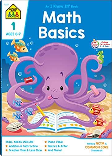 School Zone Math Basics Workbook Ages 6-7 - Spectrawide Bookstore
