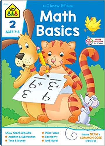 School Zone Math Basics Workbook Ages 7-8 - Spectrawide Bookstore