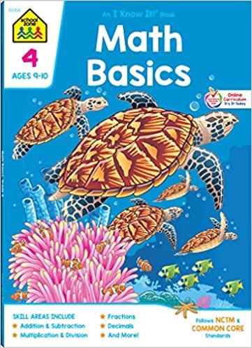 School Zone Math Basics Workbook Ages 9-10 - Spectrawide Bookstore