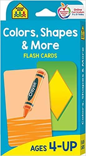 School Zone Color, Shapes & More Flash Cards Ages 4-Up - Spectrawide Bookstore