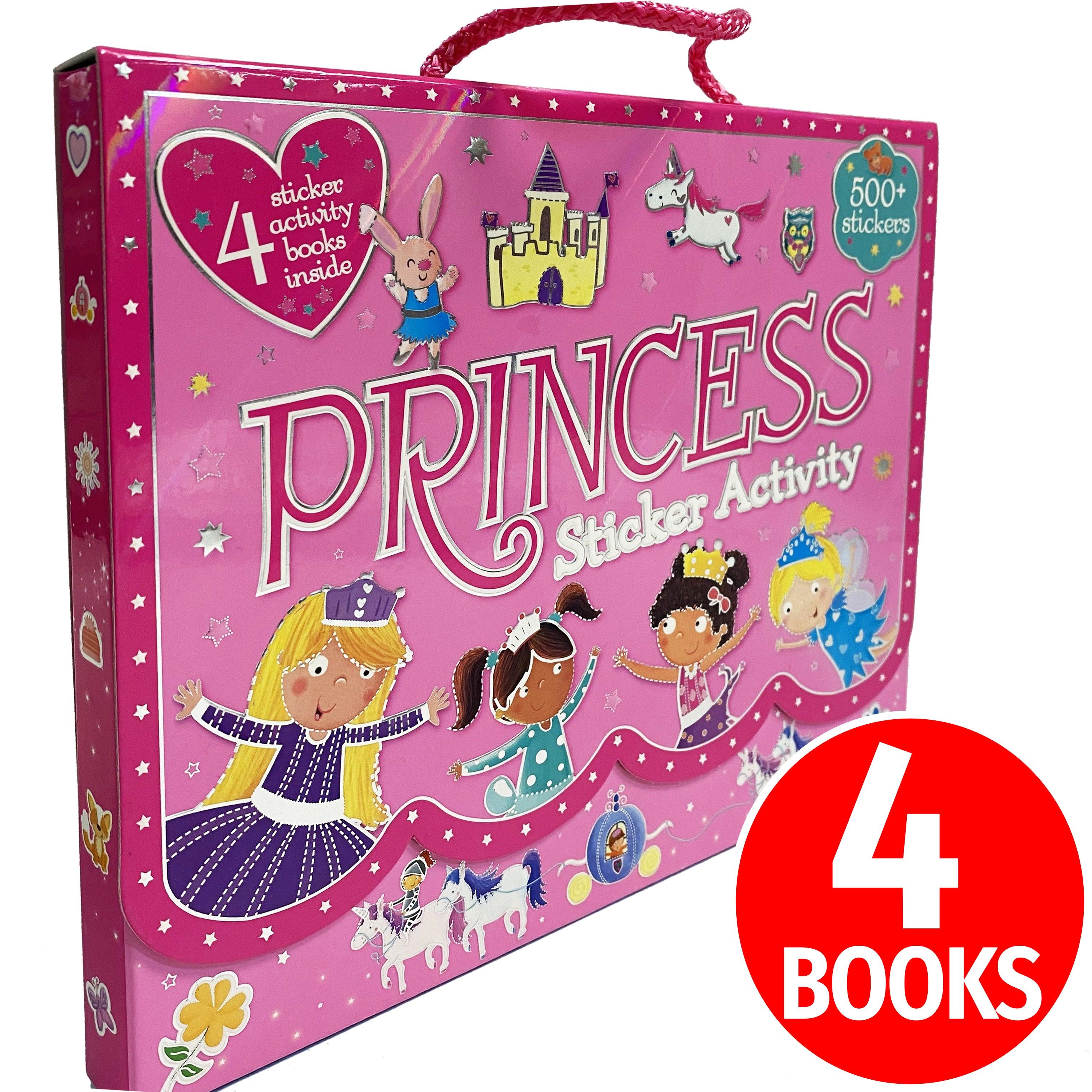 PRINCESS STICKER ACTIVITY Carry Case (4 Books) - Spectrawide Bookstore