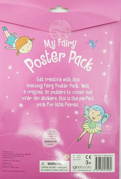 My Fairy Poster Pack - With 6 Crayons, 20 Posters and Over 150 Stickers - Spectrawide Bookstore