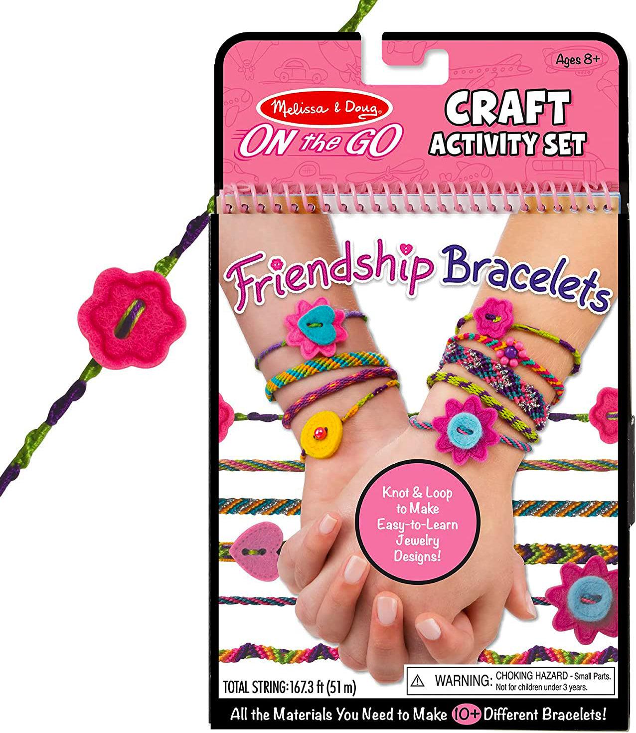Melissa & Doug On the Go - Craft Activity Set - Friendship Bracelet - Spectrawide Bookstore