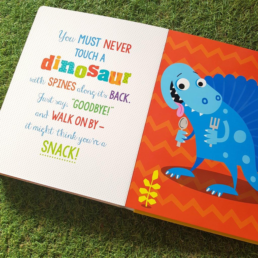 Never Touch a Dinosaur - Includes 6 Dinosaur Toys! - Spectrawide Bookstore