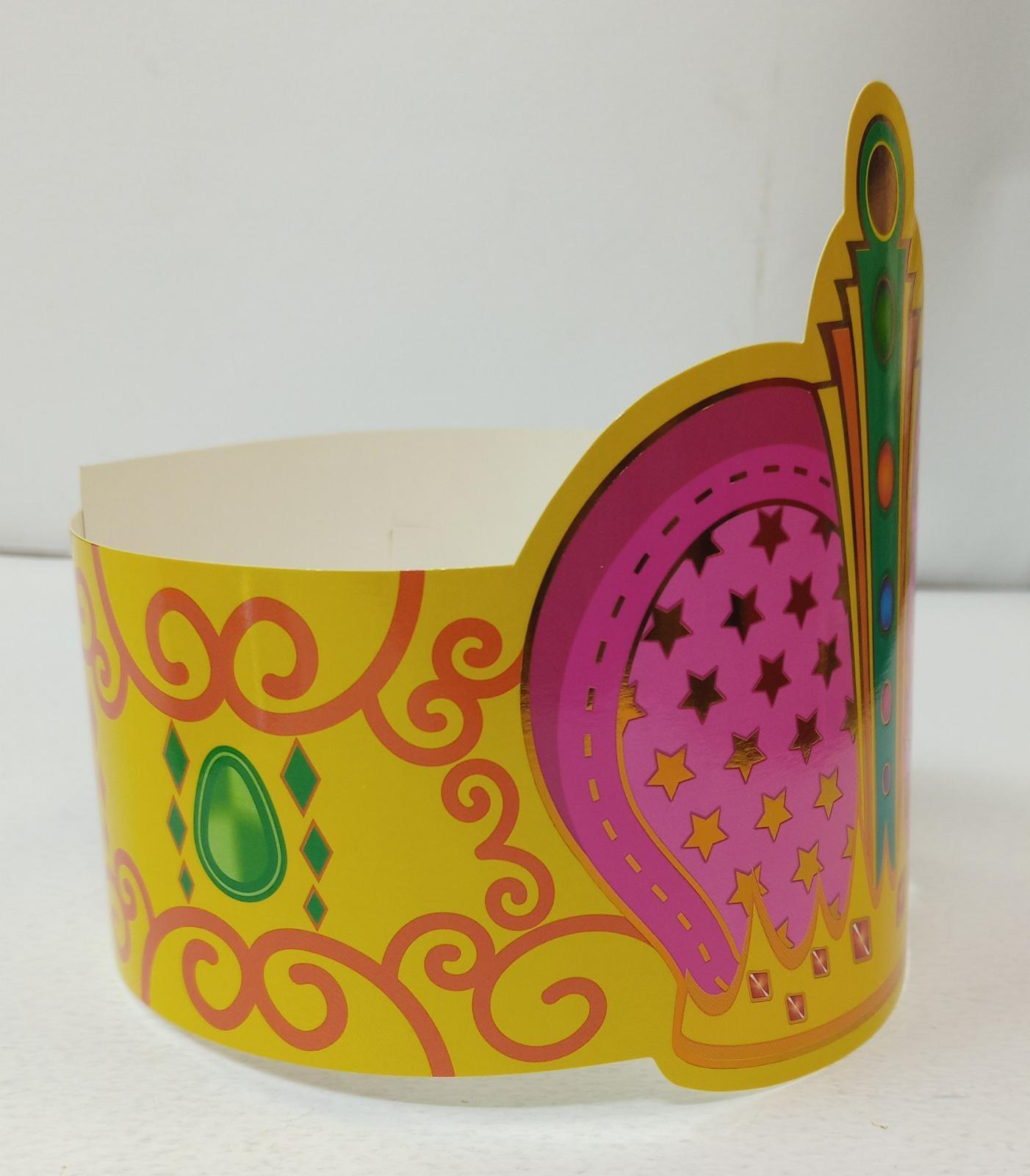 Colorful and Shiny Cardboard Crown - Spectrawide Bookstore