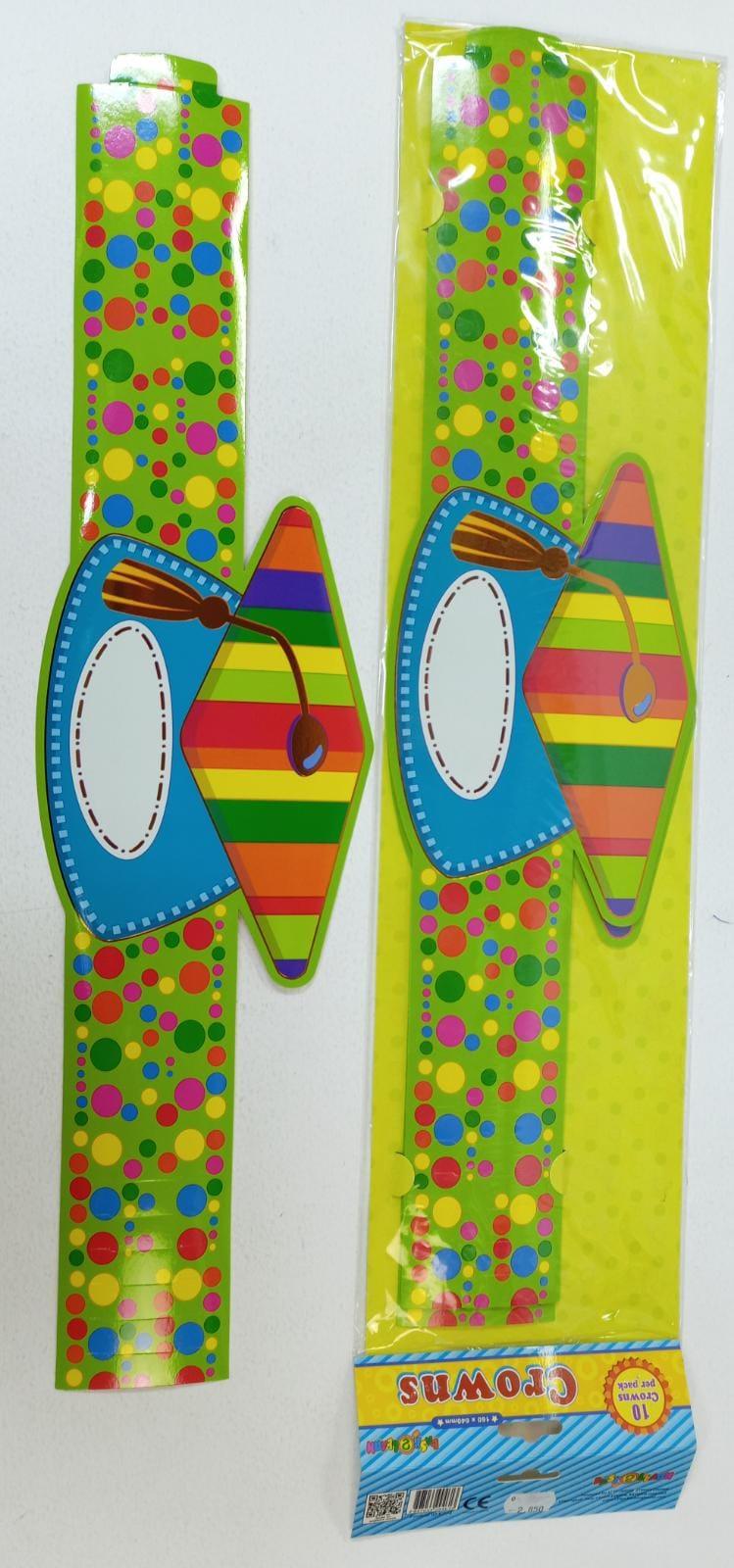 Colorful and Shiny Cardboard Crown for Graduation - Spectrawide Bookstore