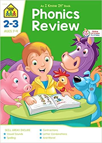 School Zone Phonics Review Workbook - Age 7-9 - Spectrawide Bookstore