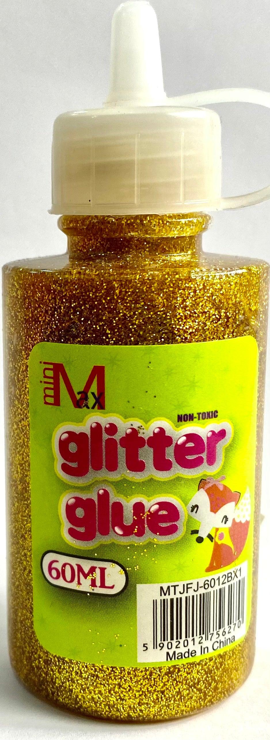 Glitter Glue - Bottle with nozzle - 60ml assorted classic colours - Spectrawide Bookstore