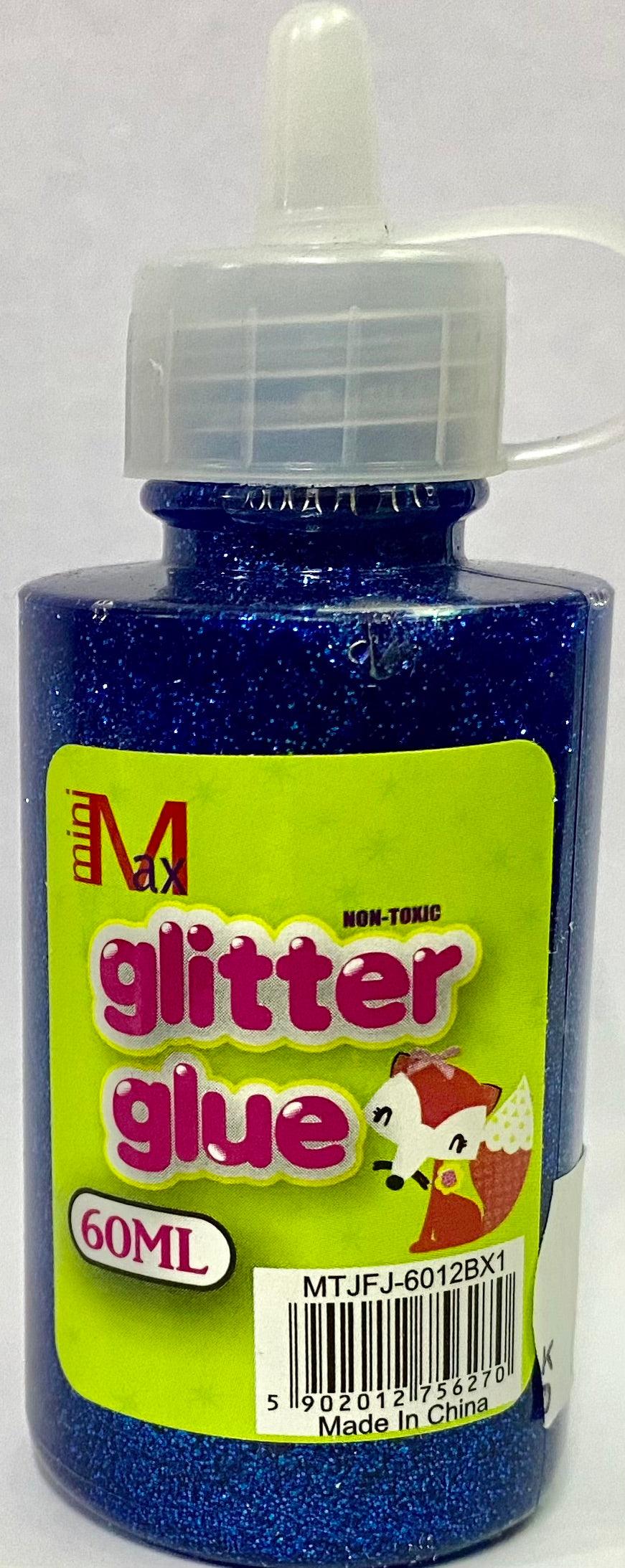 Glitter Glue - Bottle with nozzle - 60ml assorted classic colours - Spectrawide Bookstore