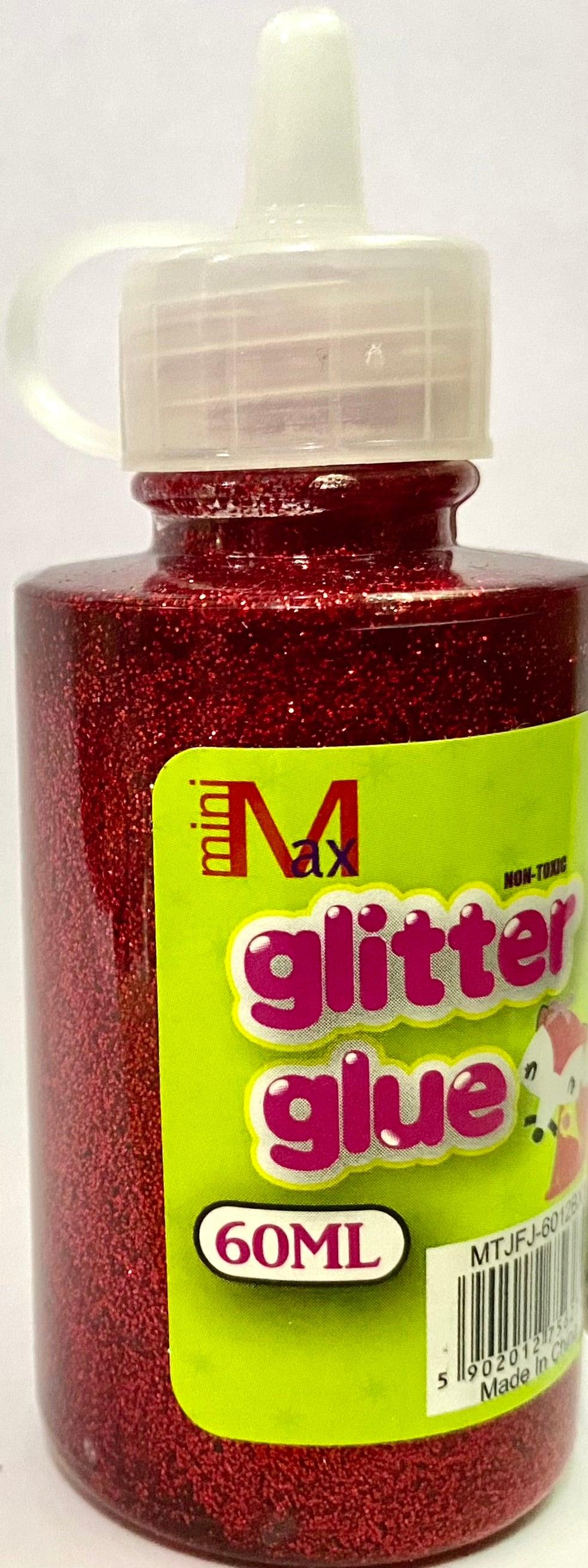 Glitter Glue - Bottle with nozzle - 60ml assorted classic colours - Spectrawide Bookstore